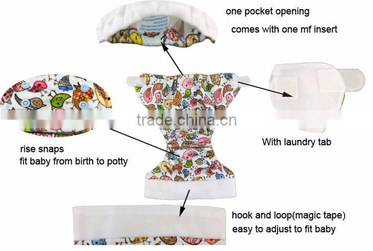 Newborn Minky Fabric Baby Diapers Super Soft Cloth Diapers
