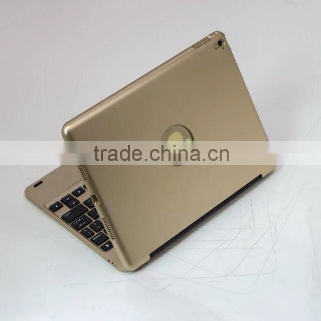 Bluefinger Factory supply clamshell Bluetooth keyboard case for newest iPad Pro&iPPAD Air 2 with coloreful protective case