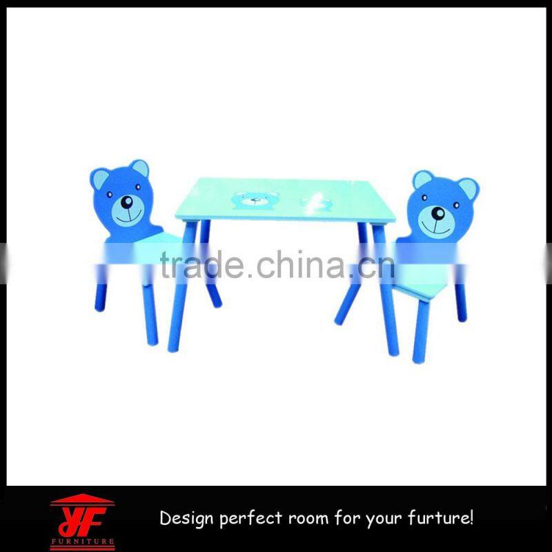 wooden pj school cafe kids furniture kids study and dining table chair