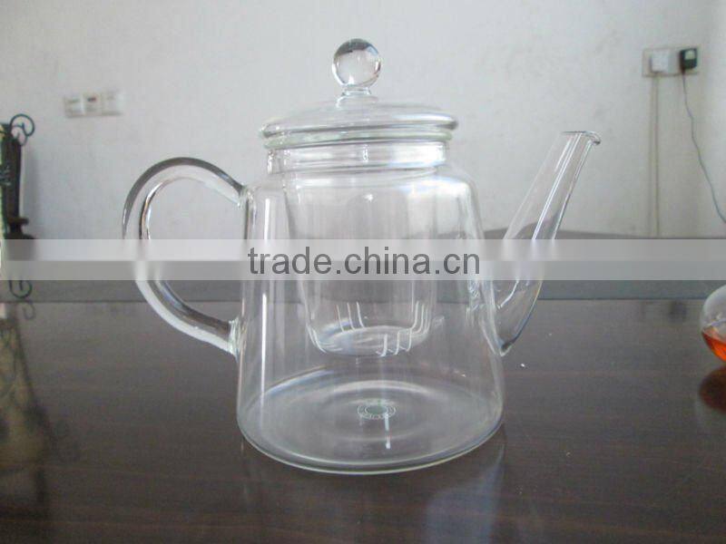 hot sale New Style design Handmade process Heat resistant borosilicate glass teapot set