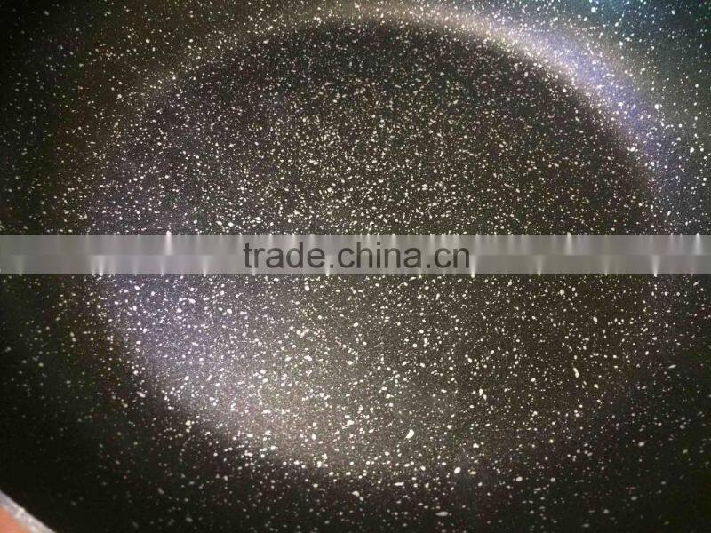 High Quality Aluminum Non-stick Black Marble Fry Pan Skillet Pressed Cookware Kitchenware Set