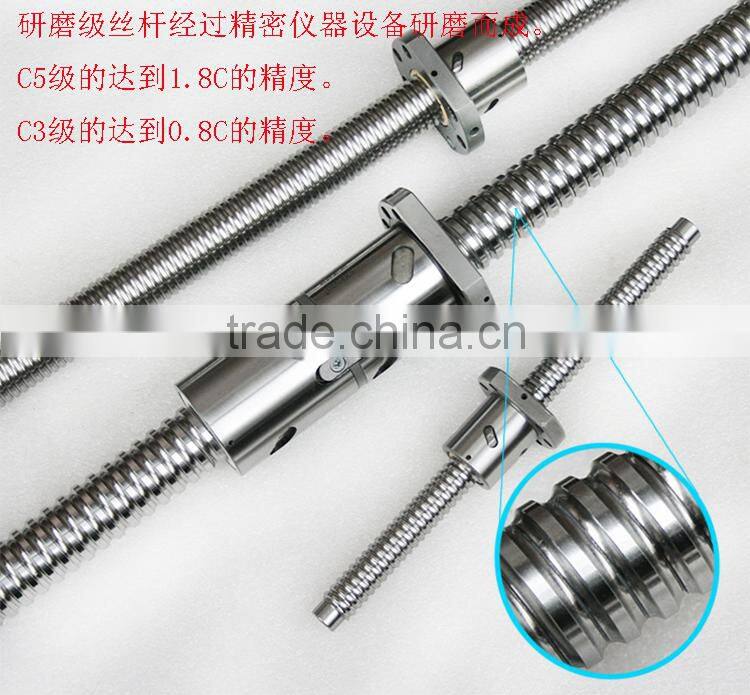 SFU1605 BK10 BF10 installed grind ball screw roller processed