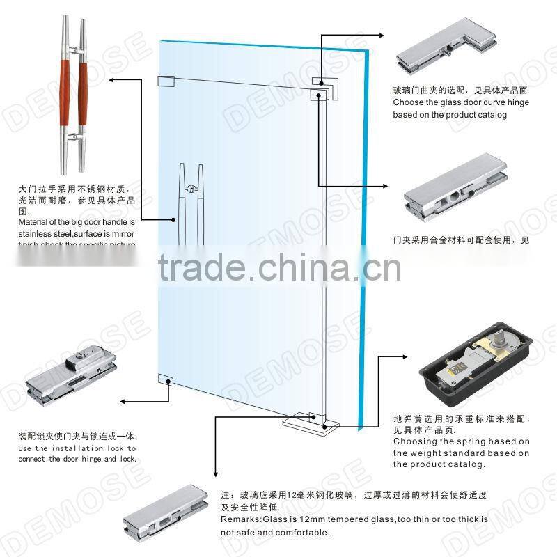 sanitary wares glass shower room bathroom accessory set