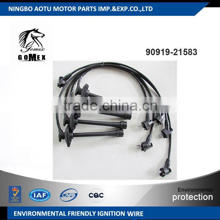 High voltage silicone Ignition wire set, ignition cable kit, spark plug wire 90919-21583 for TOYOTA