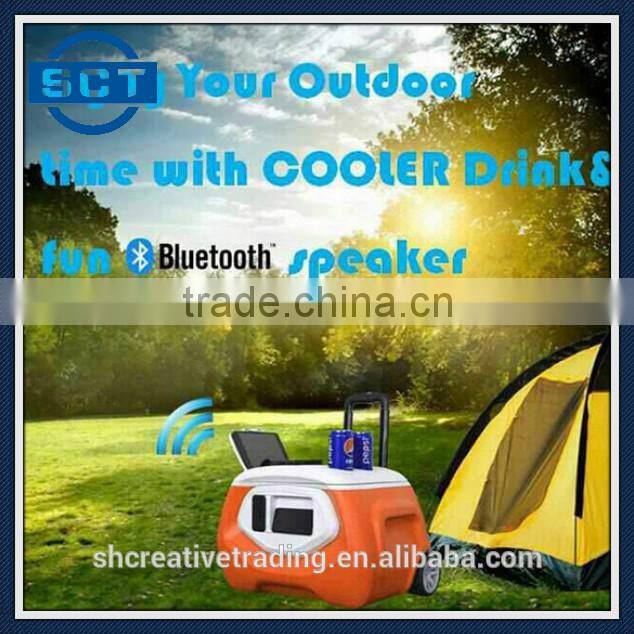 Portable Party Drink Cooler Box with Speaker for Sale