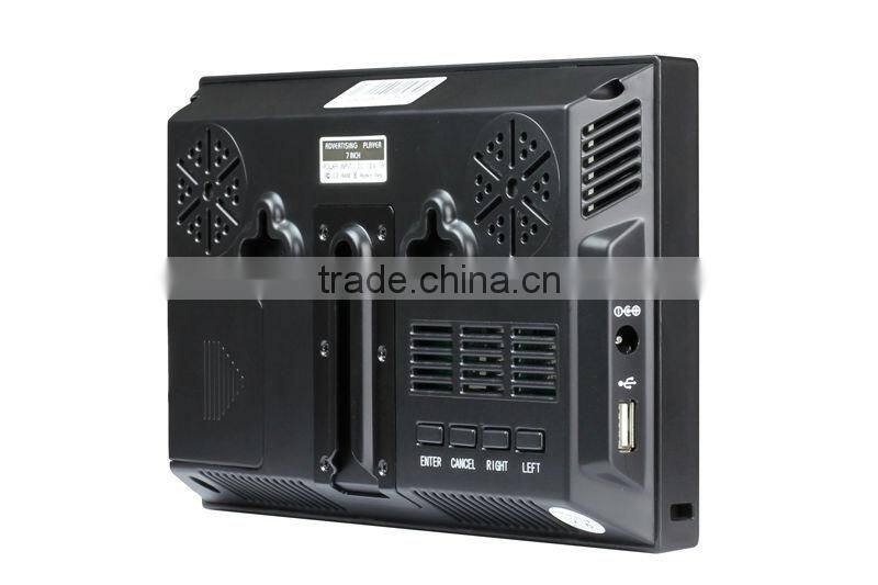 7 inch advertising lcd panel with motion sensor