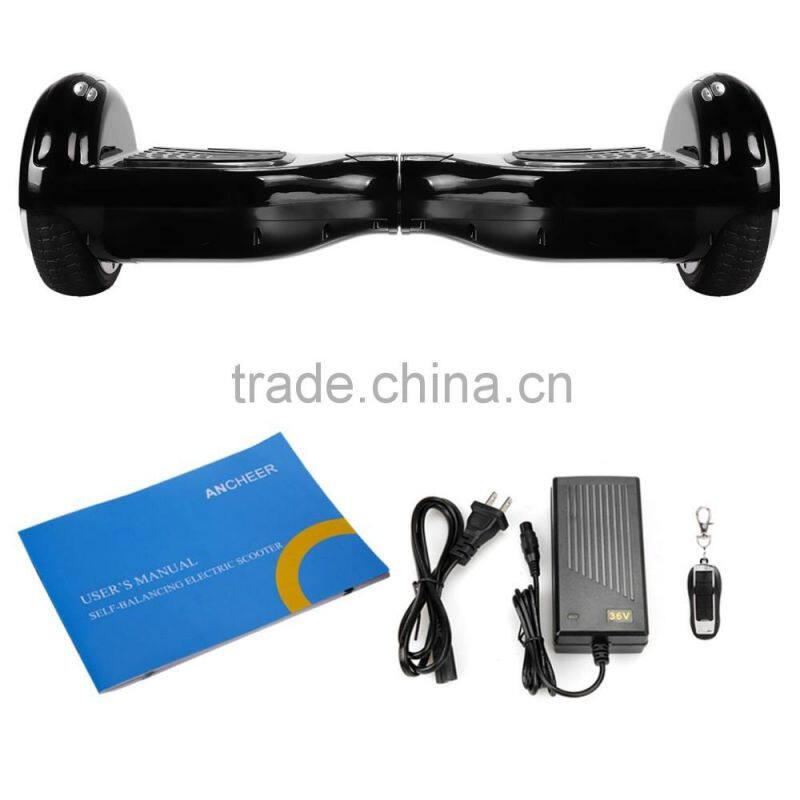 2016 bluetooth electric two wheels self balancing scooter with LG battery US plug Benz wheel Wholesale Ancheer 6.5 Inch AM002554