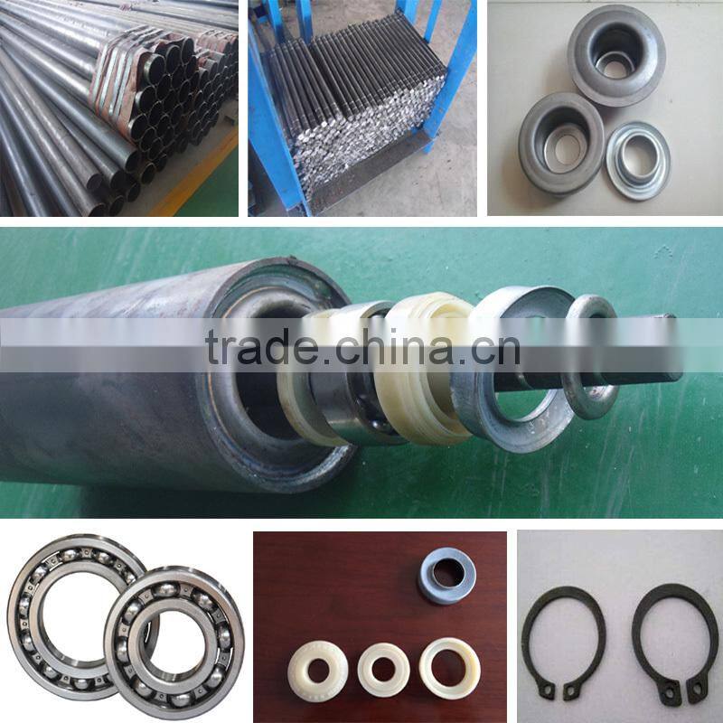 Industry Widely Used Q235 Carbon Steel Troughing Idler Gravity Roller With Bearing