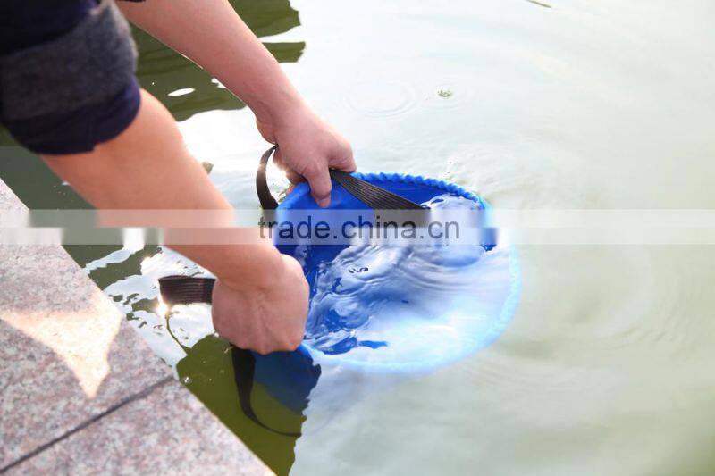 camping hiking multi function outdoor folding bucket