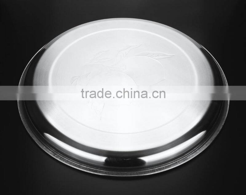 stainless steel cheap salad dinner plates made in china 2015 hot new product