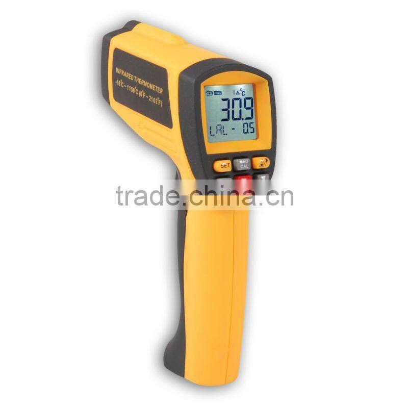 50:1 Non-contact Pyrometer -18~1150 C 0~2102 F 0.1~1EM Laser IR Infrared Thermometer