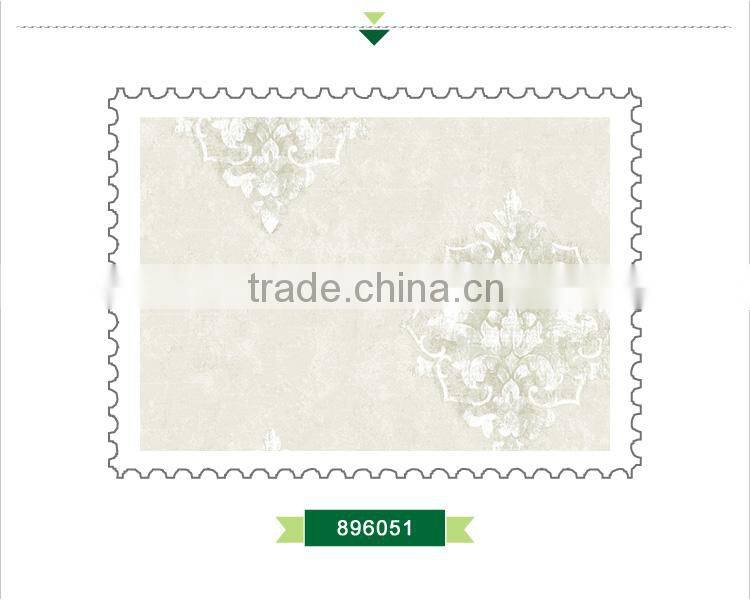 new embossed non woven wallpaper, beige classic damask wall covering for apartment , home accent wall paper shop