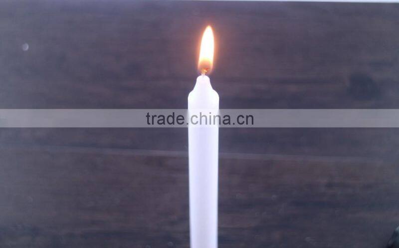 cheap Ghana market paraffin wax white candle from candle making supplier