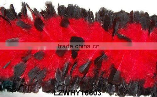 Fluffy turkey feather ruff boa LZYJ09