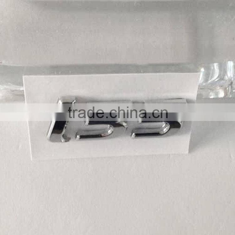 Promotional silver 3m adhesive Chrome car sticker