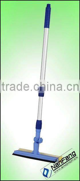 flexible telescopic double-face sponge window wiper