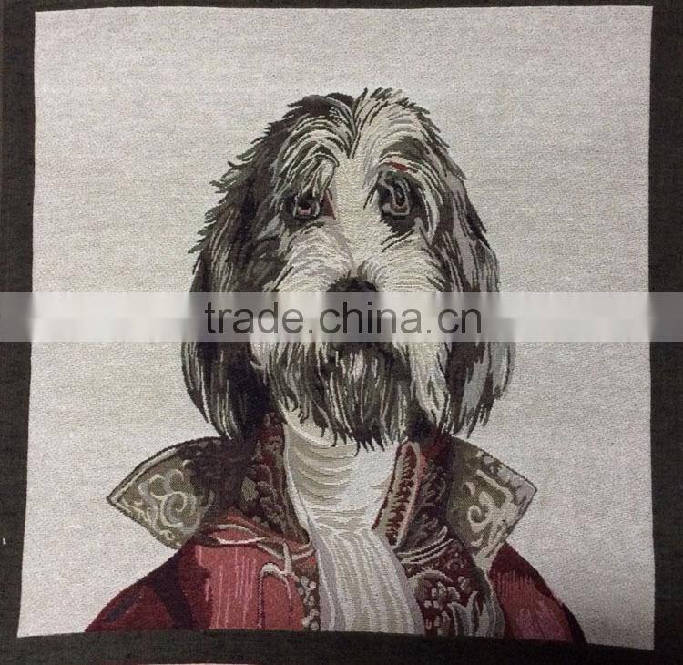 jacquard cushion polycotton cushion for home &hotel decoration &promotion&gift white rose design-37