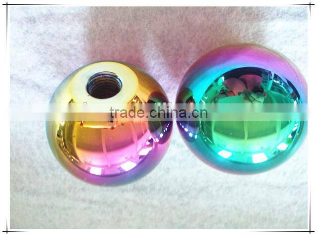 SHIFTER MANUAL BILLET GREEN ROUND SHIFT KNOB