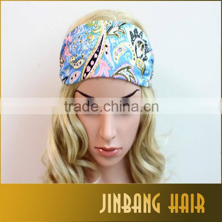2016 Best Selling Premium Women Men Sport Sweat Sweatband Headband Yoga Gym Stretch Head Band Hair