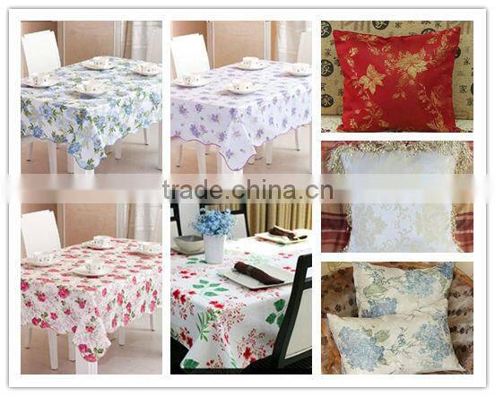 polyester mini matt flower printed fabric for table cloth