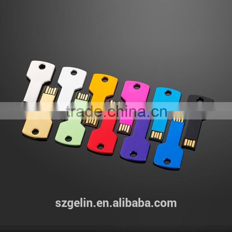 Customized metal usb key shape usb key