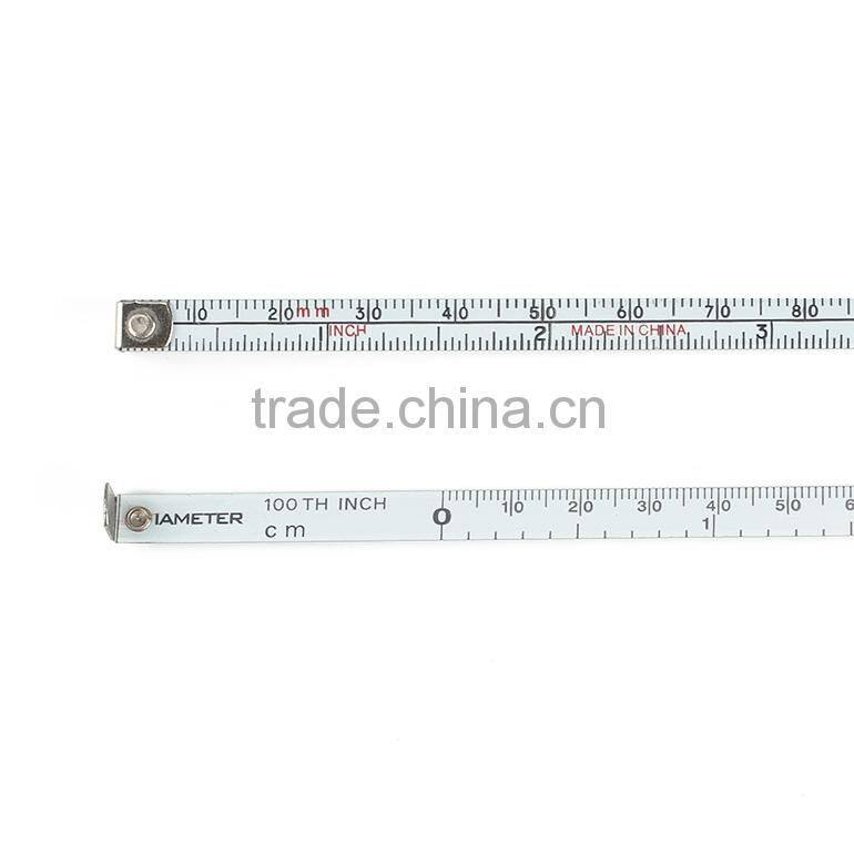 Double sides custom mini retractable bulk yellow elastic ABS plastic tape measures 2 meters