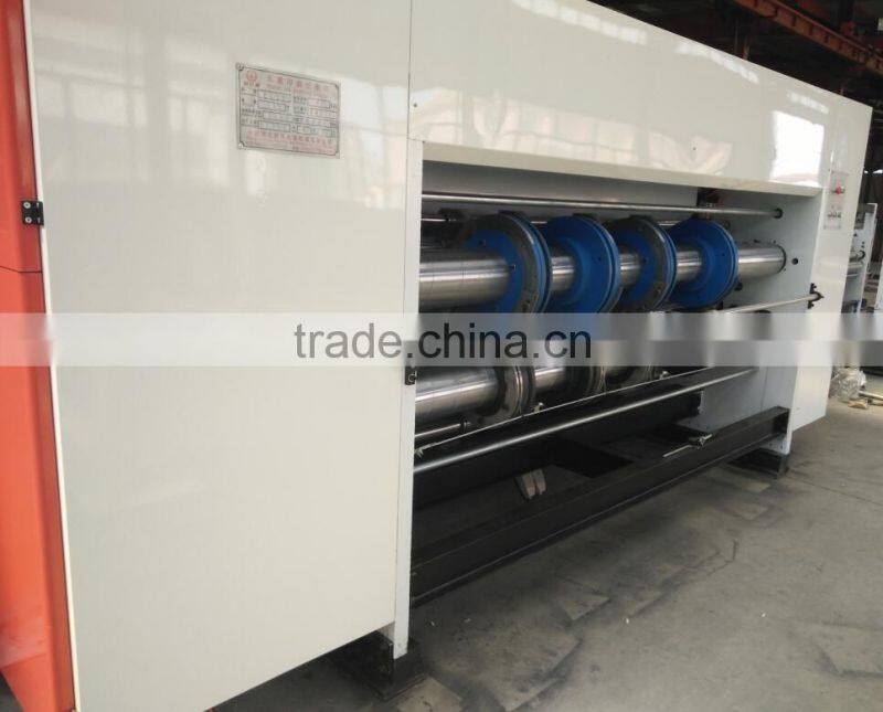 Best quality high speed corrugated carton printer slotter die cutter with stacker machine