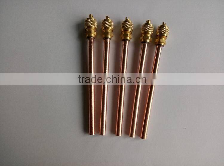 Air condition and refrigeration parts R134a charging copper needle valve 3/16''