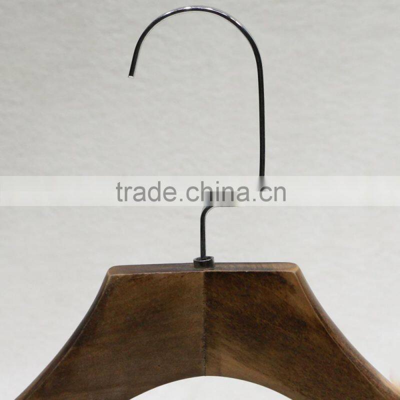 Durable vintage wooden clothes hanger