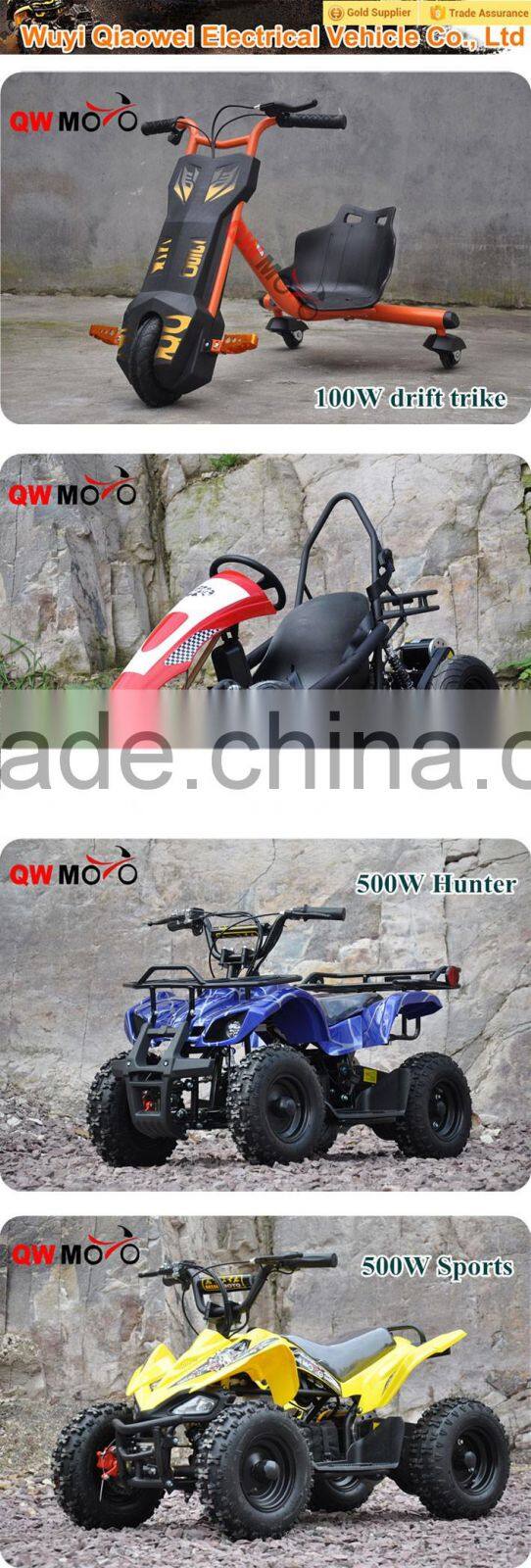 QWMOTO CE 2015 new Electric kids 4 wheeler 500W Electric quad 500W Electric Buggy for kids 500W Eelectric ATV for kids