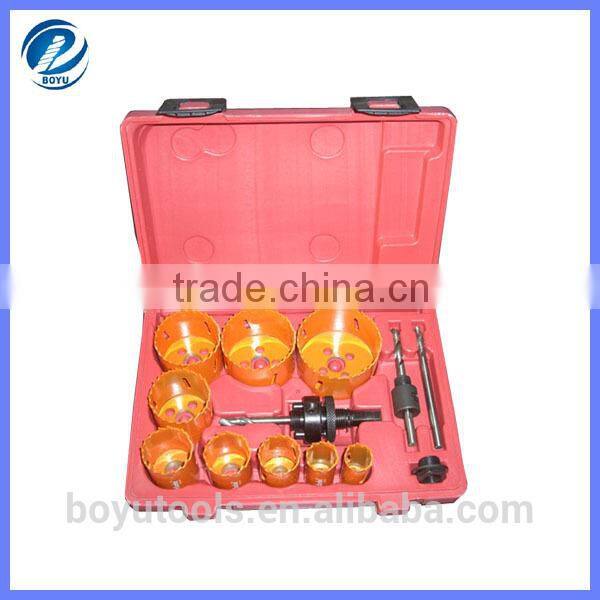 16Pcs HSS M3 Bi-metal Hole Saw Set