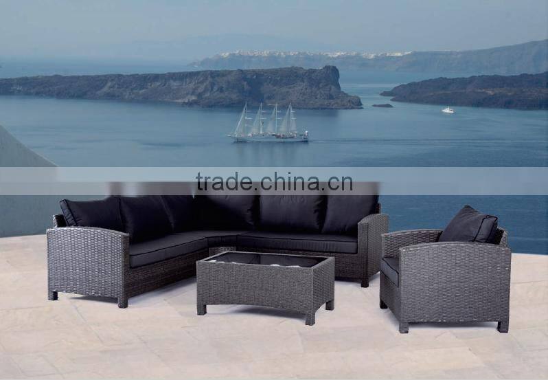 2016 New model style new design use hotel garden rattan sofa set