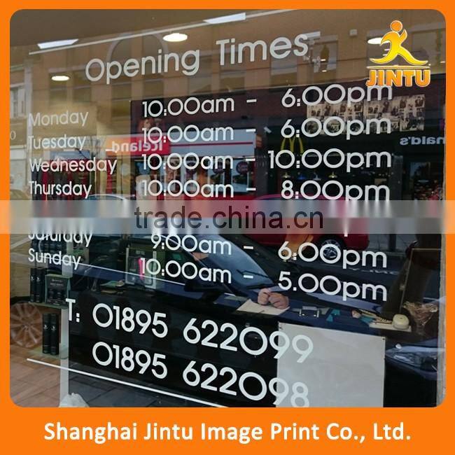 Custom removable kiss cut vinyl sticker paper for window advertising