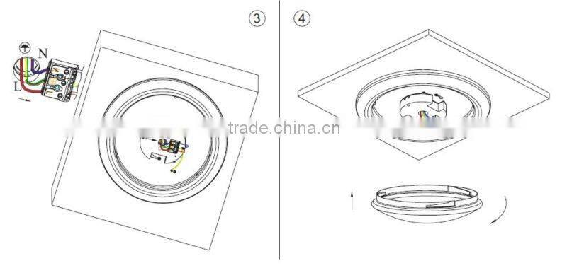 new 4inch/6inch/8inch led ceiling light