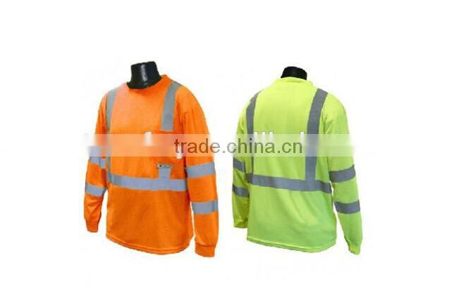 custom high visibility safety work wear reflective work shirts with short sleeve