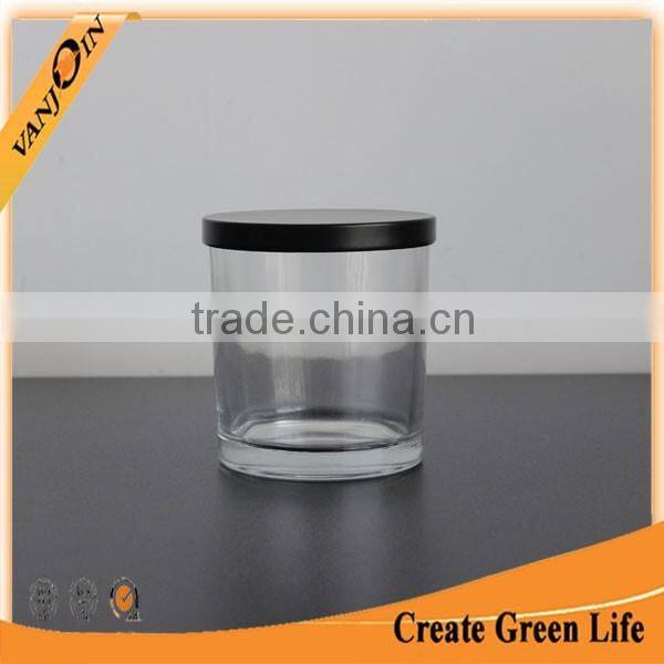 Customized 10oz Glass Candle Holder Cylinder Shape