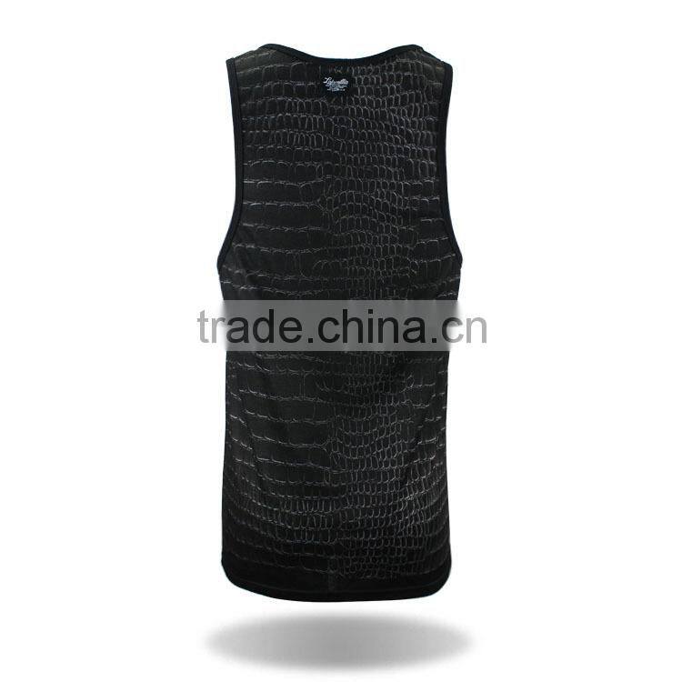 Shenzhen wholesale black blank drop armhole tank top