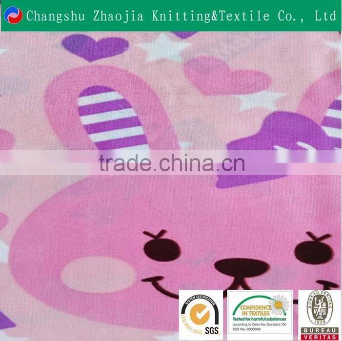 Low price 100% polyester printed towel fabric with high quality
