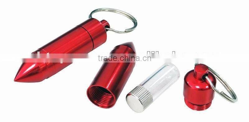 2013 Bullet Metal Pocket Pill Box with Keychain