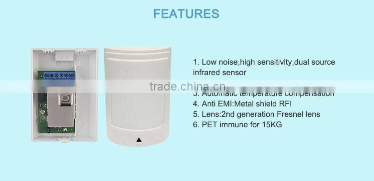 Home Security Wired PIR Detector Motion