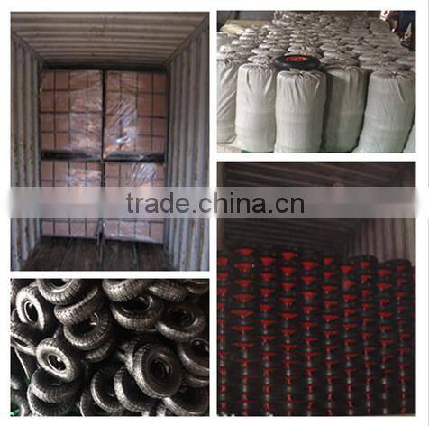 China factory of wholesale 3.50-4 pneumatic rubber small wheel for carts