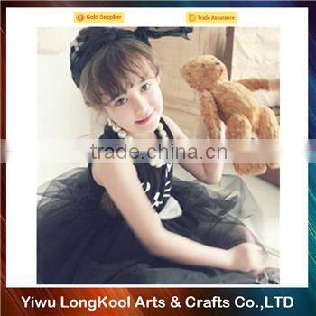 High quality christmas cute girl wedding dress black baby tutu dress