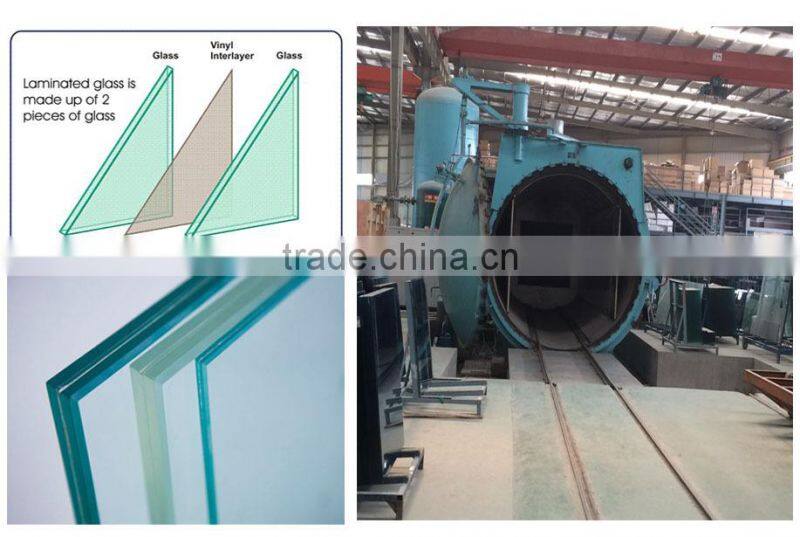 PVB film laminated glass railings