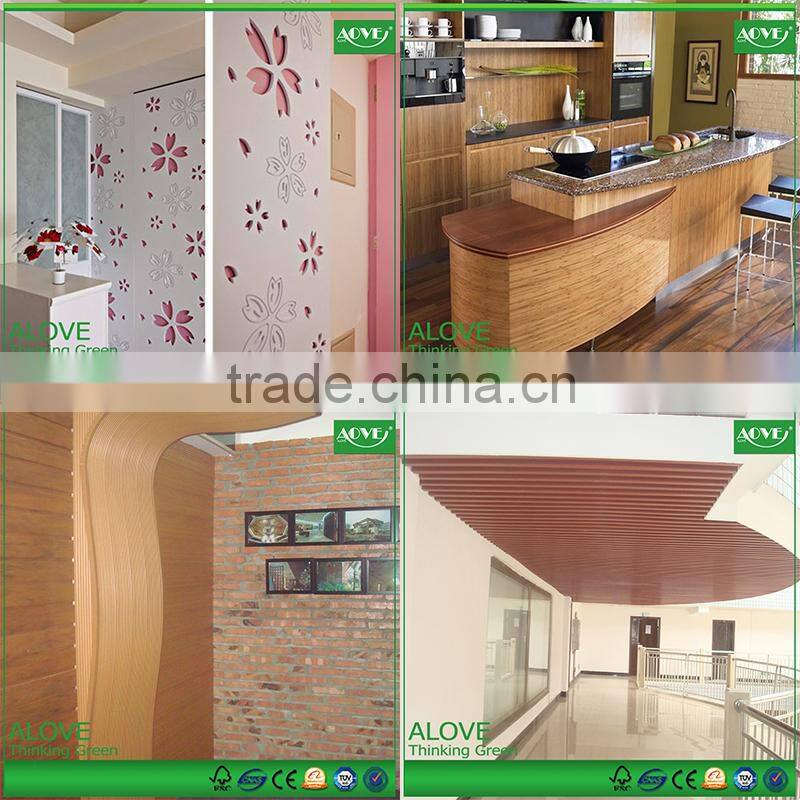 Colorful pvc building material interior/exterior /nailed /planing
