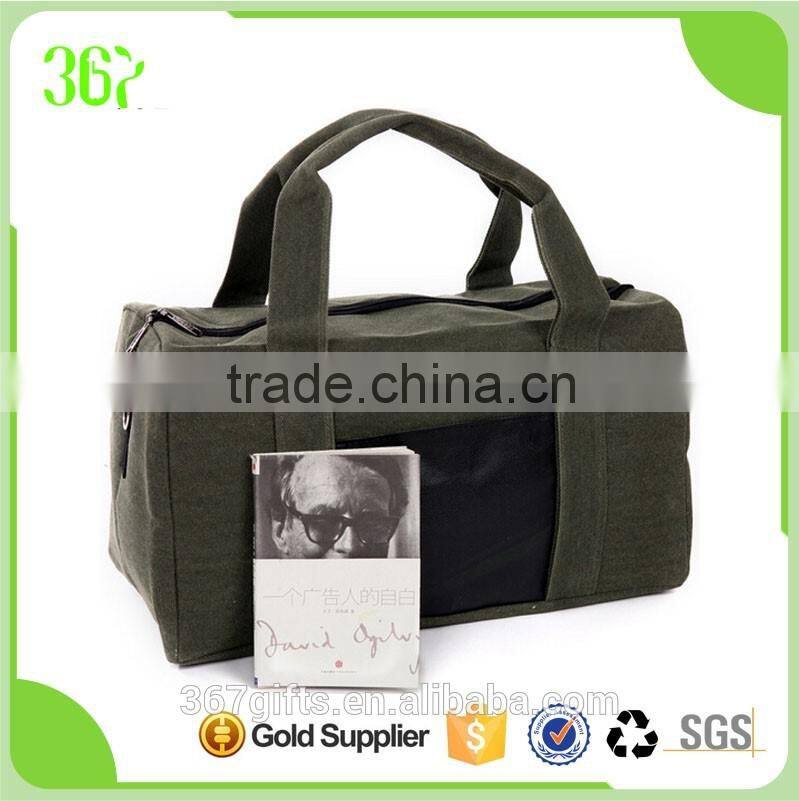 High Quality Big Capacity Portable Customized Folding Vintage Canvas Travel Bag