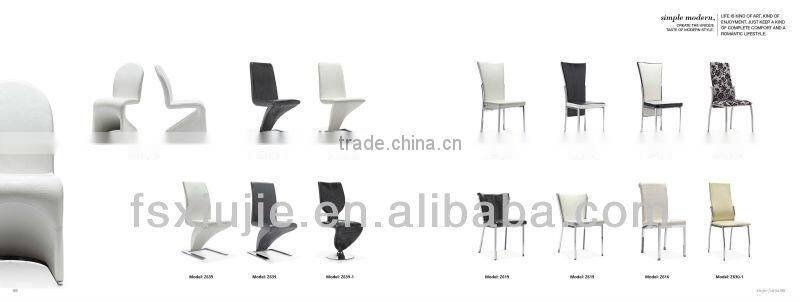 Modern Elegant Leather Metal Dining Table and Chairs Z608-1