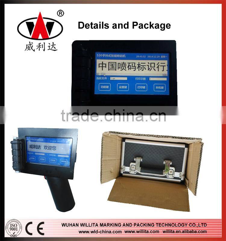 Date code portable inkjet coder hand carton box printer