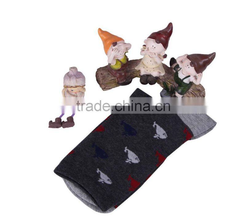 2015 Newest Fashion Men and Women Knitting Sport Dolphin Printing Short Socks