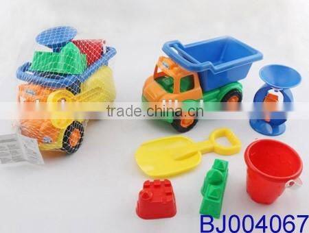 7pcs Deluxe Plastic Sand toy Big Beach Toy playset for Kids