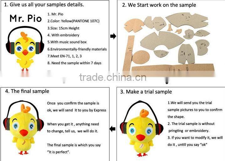 Lovely funny plush baby led light toys/ Plush light up toy for kids